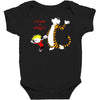 calvin hobbes Baby Bodysuit