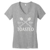 let's get toasted Women's V-Neck T-Shirt