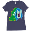 vector scratch Ladies Fitted T-Shirt