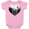 hike and love Baby Onesie