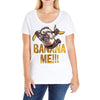 banana mee!!! Ladies Curvy T-Shirt