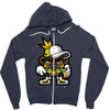 hop hop bear Zipper Hoodie