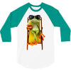frog funny cocktail 3/4 Sleeve Shirt
