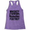 whiskey tango foxtrot Racerback Tank
