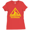 vorsicht zuchtbulle funny Ladies Fitted T-Shirt