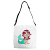 little ugly mermaid Adjustable Strap Totes