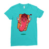 cool hotdog Ladies Fitted T-Shirt