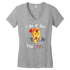 i do it for the pizza Women's V-Neck T-Shirt