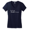 feelings change Women's V-Neck T-Shirt