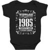 vintage made in 1985 perfectly aged a living legend Baby Bodysuit