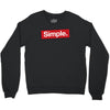 simple red Crewneck Sweatshirt