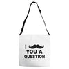 i mustache you Adjustable Strap Totes