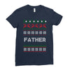 ugly christmas father Ladies Fitted T-Shirt