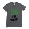 Kale Yeah I'm Vegan! Ladies Fitted T-Shirt