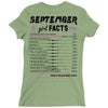 September Girl Facts Libra Ladies Fitted T-Shirt