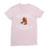 she's beauty she' grace t shirt chicken farm Ladies Fitted T-Shirt