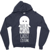 this is my lazy ghost costume Zipper Hoodie