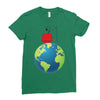 Snoopy Fishing Ladies Fitted T-Shirt