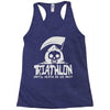 triathlon until death separate Racerback Tank