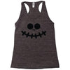 pumpkin funny face Racerback Tank