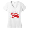 hot sauce emergency Women's V-Neck T-Shirt