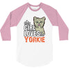 This Girl Loves Siberian Husky 3/4 Sleeve Shirt