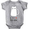 cat love person! Baby Bodysuit