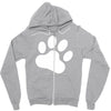 paw sticker vinyl decal Zipper Hoodie
