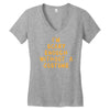 i'm scary enough Women's V-Neck T-Shirt