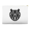 tiger zentangle Accessory Pouches