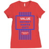 value secret santa gift Ladies Fitted T-Shirt