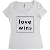 Love Wins Women's Triblend Scoop T-shirt
