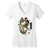 dragon freedom Women's V-Neck T-Shirt