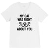 my cat was right V-Neck Tee
