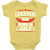 Legends Are Born In July Baby Onesie