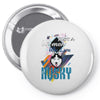 who loves husky Pin-back button