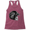 hi girl... ride with me! Racerback Tank