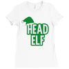 christmas head elf Ladies Fitted T-Shirt