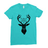 Deer With Diamond Ladies Fitted T-Shirt