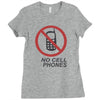 no cell phones Ladies Fitted T-Shirt
