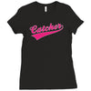 gay pride catcher funny Ladies Fitted T-Shirt