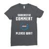 sarcastic comment loading Ladies Fitted T-Shirt