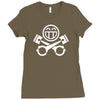 piston happy face Ladies Fitted T-Shirt