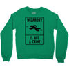 wizardry is not a crime Crewneck Sweatshirt