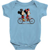 biking down main street Baby Bodysuit