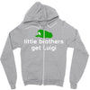 little brothers get luigi Zipper Hoodie