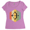 vintage sagittarius Women's Triblend Scoop T-shirt