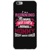 running mommy white iPhone 6/6s Case