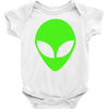 uomo alieno ufo stampa verde fluo divertente mitiche Baby Onesie