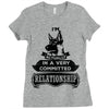 I Am German Shepherd Actually In A Very Commited Relationship Ladies Fitted T-Shirt